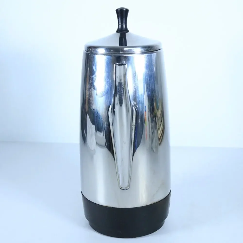 Presto 12 Cup Stainless Steel Coffee Maker Model 02811 04 Vintage